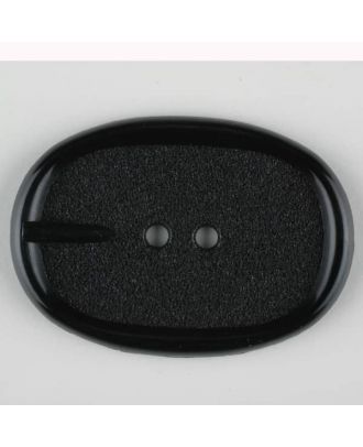 polyamide button, 2 holes - Size: 45mm - Color: black - Art.-Nr.: 420075