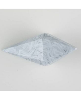 Polyamidknopf, Knebel mit Kanalöse - Größe: 42mm - Farbe: grau - Art.Nr. 420076