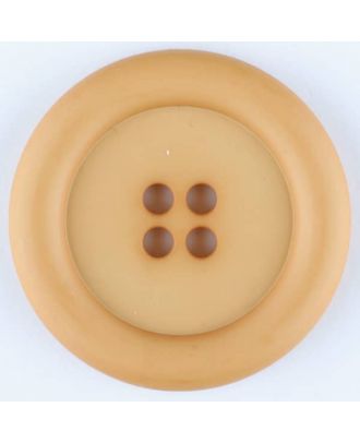 Polyamidknopf, mit breitem Rand, rund, 4 loch - Größe: 20mm - Farbe: orange - Art.Nr. 265730