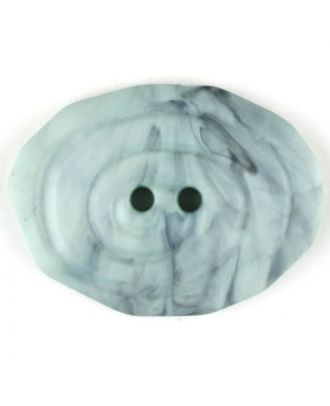Polyamidknopf, marmoriert, oval, 2 loch - Größe: 25mm - Farbe: grün - Art.Nr. 315749