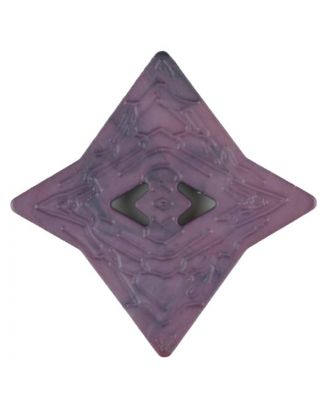 Polyamide button, edged, 2 holes - Size: 40mm - Color: lilac - Art.No. 406706