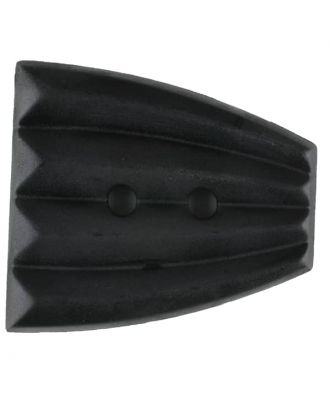 Polyamidknopf, fächerförmig, 2 loch - Größe: 23mm - Farbe: schwarz - Art.Nr. 331058