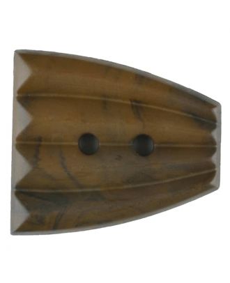 Polyamidknopf, fächerförmig, 2 loch - Größe: 23mm - Farbe: braun - Art.Nr. 336726