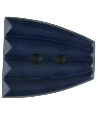 Polyamidknopf, fächerförmig, 2 loch - Größe: 30mm - Farbe: blau - Art.Nr. 346729