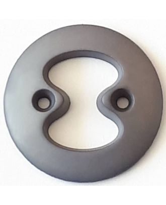 polyamide button with 2 holes - Size: 34mm - Color: grey - Art.No. 378712