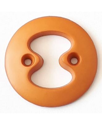 polyamide button with 2 holes - Size: 34mm - Color: brown - Art.No. 378715