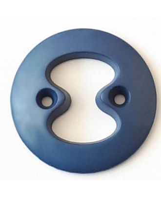 polyamide button with 2 holes - Size: 34mm - Color: blue - Art.No. 378716