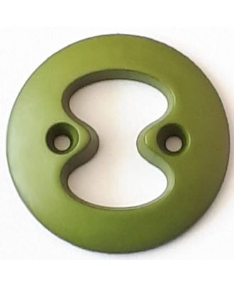 polyamide button with 2 holes - Size: 34mm - Color: green - Art.No. 378719