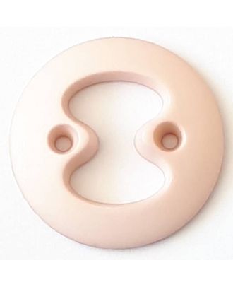 Polyamidknopf mit interessanter Ausstanzung mit 2 Löchern - Größe: 34mm - Farbe: pink  - Art.Nr. 378720