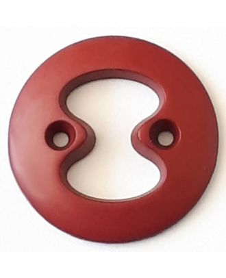 polyamide button with 2 holes - Size: 34mm - Color: red  - Art.No. 378722