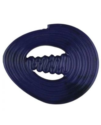 spiralförmiger Polyamidknopf mit Steg - Größe: 25mm - Farbe: lila - Art.Nr. 317718