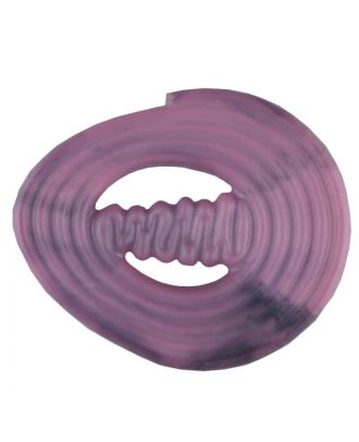 spiralförmiger Polyamidknopf mit Steg - Größe: 25mm - Farbe: pink - Art.Nr. 317721