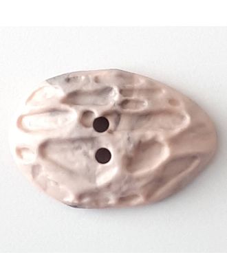 Polyamidknopf Mondlandschaft mit 2 Löchern - Größe: 40mm - Farbe: pink  - Art.Nr. 408708