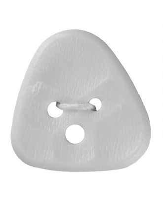 Polyamidknopf 3-Loch Dreieck mit Waben - Größe: 25mm - Farbe: weiß - Art.Nr. 331165