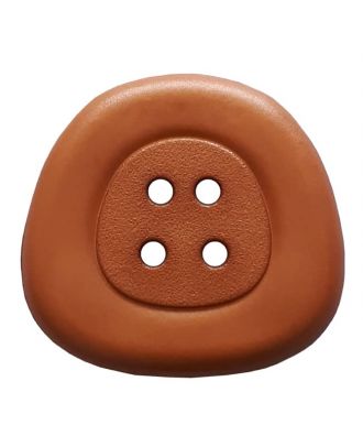 polyamidbutton  4-hole trapezoid - Size: 32mm - Color: brown - Art.No. 373817