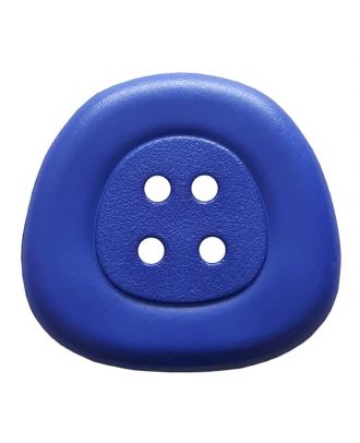 polyamidbutton  4-hole trapezoid - Size: 32mm - Color: royal blue - Art.No. 373819