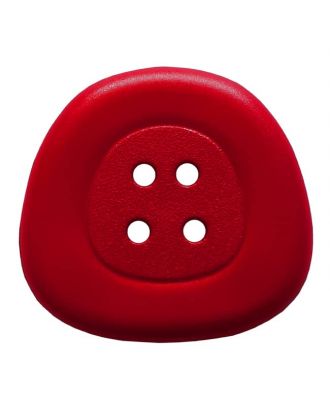 polyamidbutton  4-hole trapezoid - Size: 32mm - Color: red - Art.No. 373826