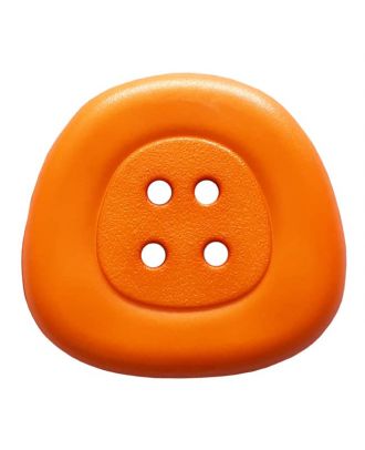 polyamidbutton  4-hole trapezoid - Size: 32mm - Color: orange - Art.No. 373828