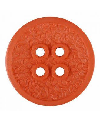 polyamide button with a fine edge and surface relief and four holes - Size: 34mm - Color: pink - Art.No. 375809