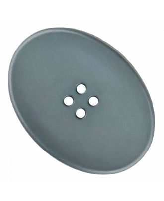 polyamide button oval with four  holes - Size: 30mm - Color: grey - Art.No. 345838