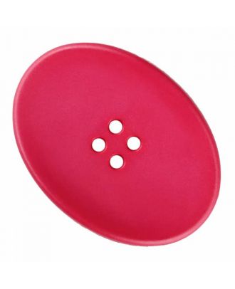 polyamide button oval with four  holes - Size: 38mm - Color: pink - Art.No. 375835