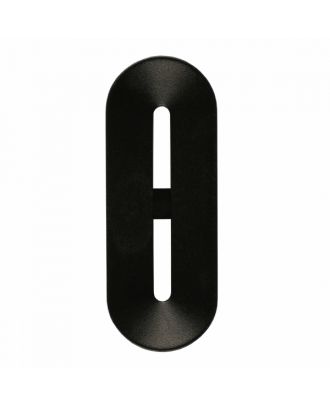 Polyamidknopf Knebelform 2 Löcher - Größe: 40mm - Farbe: schwarz - Art.-Nr.: 400285