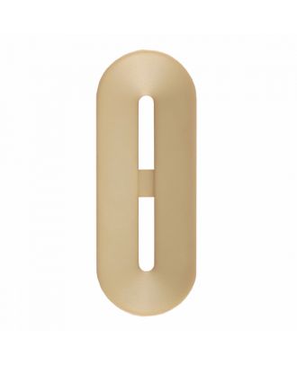 Polyamidknopf Knebelform 2 Löcher - Größe: 40mm - Farbe: beige - Art.-Nr.: 406801