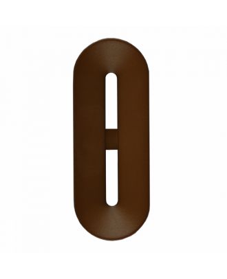 polyamide button toggle-shaped with 2 holes - Size: 40mm - Color: brown - Art.-Nr.: 406802