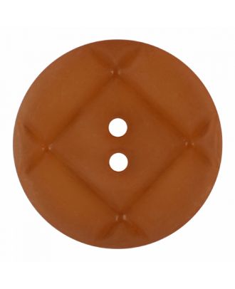 acrylic glass button round shape with matt surface and 2 holes - Size: 23mm - Color: brown - Art.-Nr.: 346848