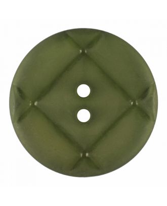 acrylic glass button round shape with matt surface and 2 holes - Size: 28mm - Color: light green - Art.-Nr.: 376830