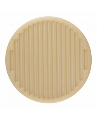 Polyamidknopf rund mit feiner Oberflächenstruktur und Öse  - Größe: 20mm - Farbe: beige - Art.-Nr.: 316800