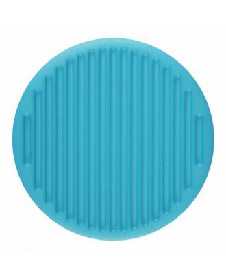 Polyamidknopf rund mit feiner Oberflächenstruktur und Öse  - Größe: 20mm - Farbe: blau - Art.-Nr.: 316804