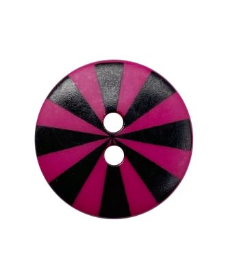 Kaffe Fassett button polyamide round shape printed with 2 holes - Size: 15mm - Color: purple - Art.No.: 261492