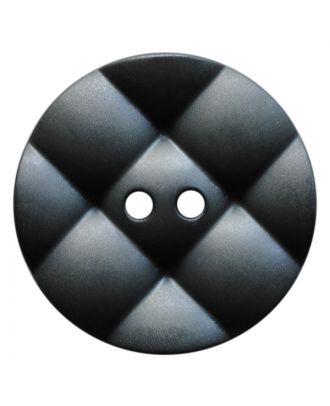 polyamide button round with pillow-shaped surface and 2 holes - Size: 23mm - Color: grau - Art.No.: 347836