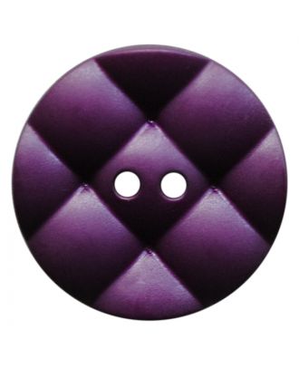 Polyamidknopf rund mit kissenförmiger Oberfläche und 2 Löchern - Größe:  18mm - Farbe: lila - ArtNr.: 317842