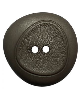 polyamide button with fine structure and 2 holes - Size: 18mm - Color: grau - Art.No.: 318820