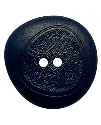 polyamide button with fine structure and 2 holes - Size: 18mm - Color: dunkelblau - Art.No.: 318823