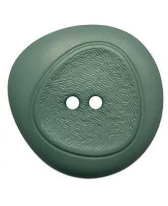 polyamide button with fine structure and 2 holes - Size: 18mm - Color: grün - Art.No.: 318825