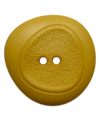 polyamide button with fine structure and 2 holes - Size: 18mm - Color: gelb - Art.No.: 318829