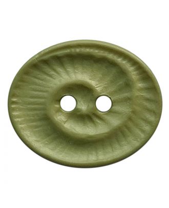 polyamide button oval-shaped with 2 holes - Size: 18mm - Color: hellgrün - Art.No.: 318833