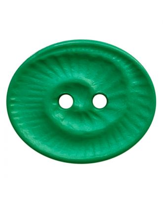 Polyamidknopf oval mit 2 Löchern - Größe:  18mm - Farbe: grün - ArtNr.: 318834