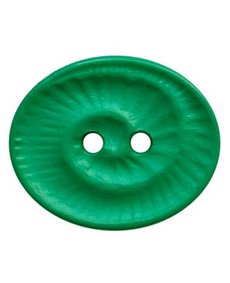 Polyamidknopf oval mit 2 Löchern - Größe:  23mm - Farbe: grün - ArtNr.: 348824