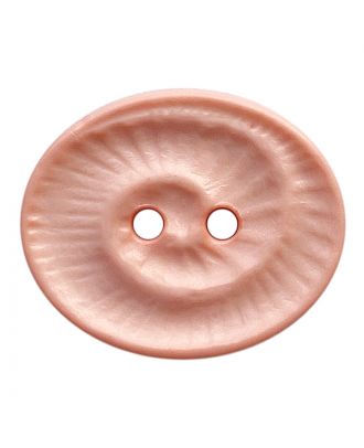 Polyamidknopf oval mit 2 Löchern - Größe:  23mm - Farbe: rosa - ArtNr.: 348825