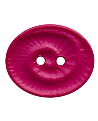Polyamidknopf oval mit 2 Löchern - Größe:  23mm - Farbe: pink - ArtNr.: 348826