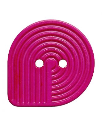 polyamide button oval-shaped with 2 holes - Size: 32mm - Color: pink - Art.No.: 382014