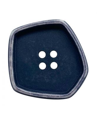 polyamide button square-shaped "vintage look" with 4 holes - Size: 30mm - Color: dunkelblau - Art.No.: 392003