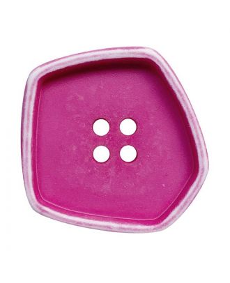 polyamide button square-shaped "vintage look" with 4 holes - Size: 30mm - Color: pink - Art.No.: 392008