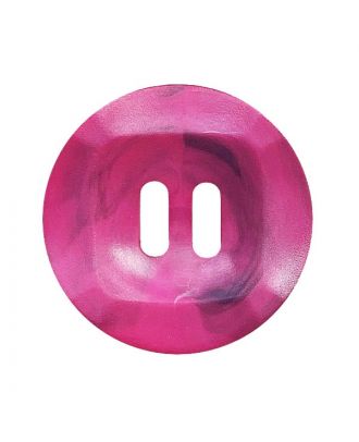 polyamide button round shape marbled with 2 holes - Size: 20mm - Color: pink - Art.No.: 332022