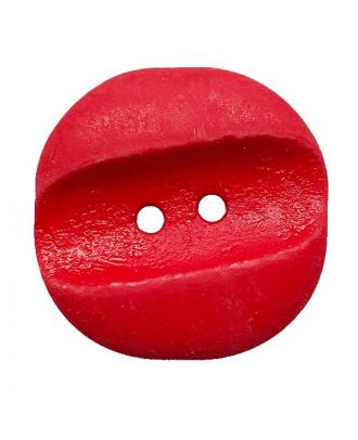 polyamide button square-shaped "vintage look" with 2 holes - Size: 18mm - Color: rot - Art.No.: 313022