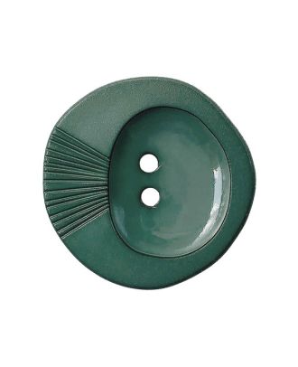 Polyamidknopf mit 2 Löchern - Größe:  28mm - Farbe: dunkelgrün - ArtNr.: 374006